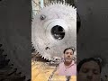 Manufacturing process of 700KG helical gear with 100yrs old technology