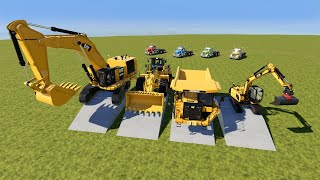 Machines JCB and Excavator with Bulldozer and Dump Truck | Construction Vehicle Show