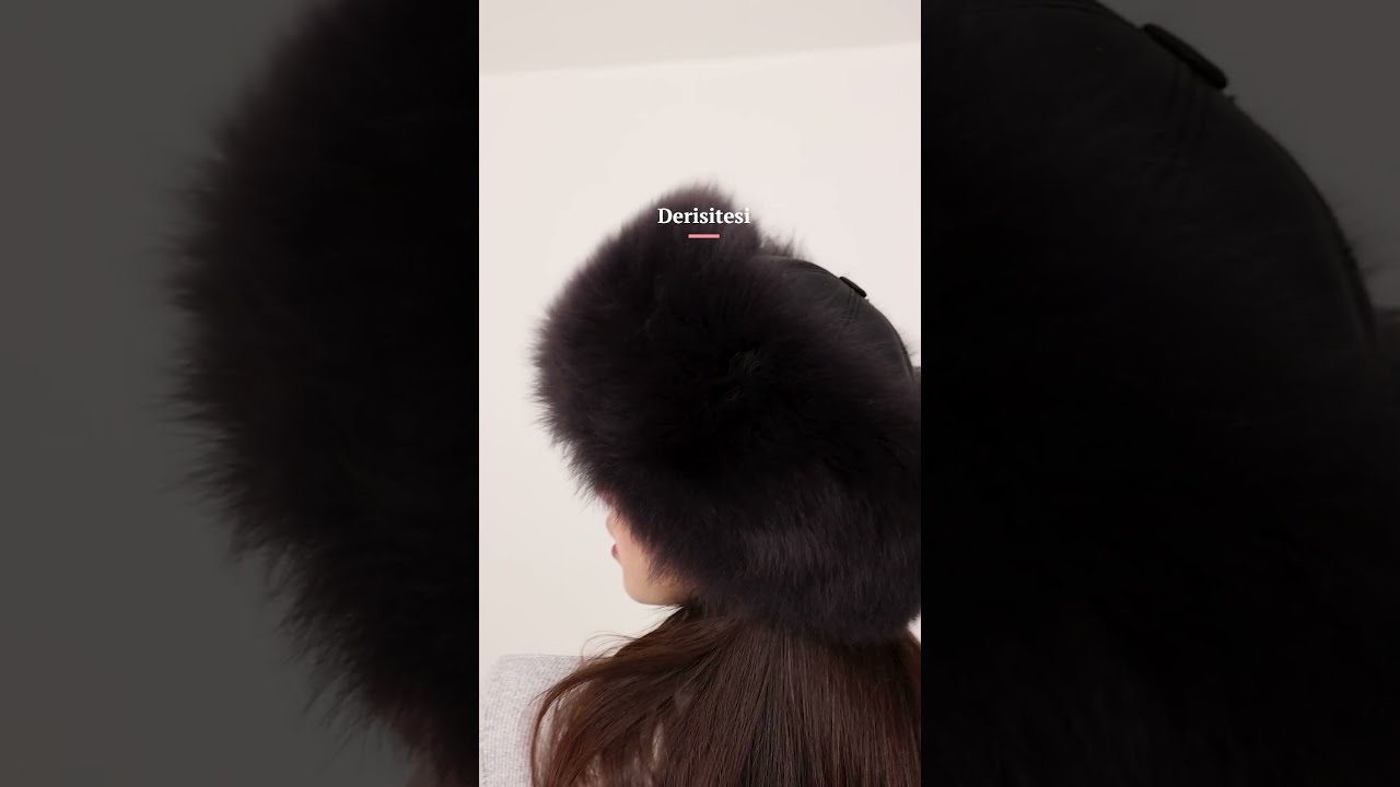 Kahve Kuzu Kürklü Kadın Deri Börk - Kışlık Şapka | Geleneksel Okçuluk  