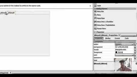Netbeans Java Tutorial 19 How to create a JMenuBar Part 2