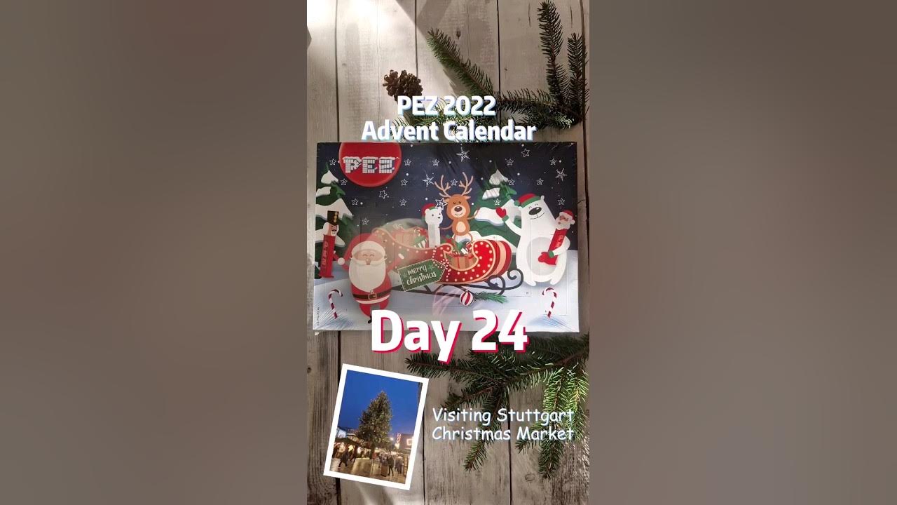 Christmas Eve, opening 24th door in PEZ advent calendar, use PEZ Play Christmas Eve, opening 24th door in PEZ advent calendar, use PEZ Play