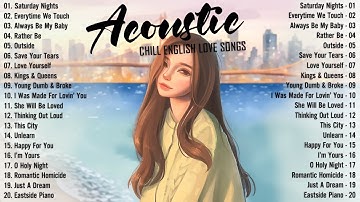 Best Acoustic Songs 2025 💖 Chill English Acoustic Love Songs Cover 💖 Acoustic Songs 2025 Playlist