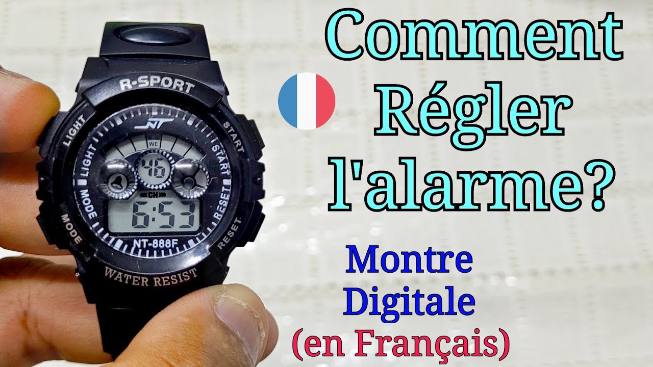Comment Régler l'alarme sur une Montre Digitale ? (Aliexpress