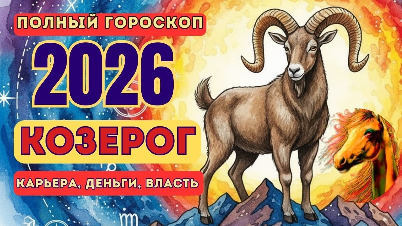 КОЗЕРОГ 2026 — ГОД СТАТУСА И ЗАКРЕПЛЕНИЯ УСПЕХА | КАРЬЕРА, ДЕНЬГИ, ВЛАСТЬ