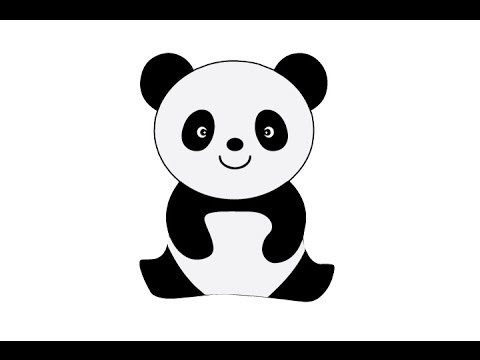 How to Draw a Cute Panda Easy step by step / Как нарисовать панду - YouTube