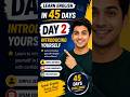 45 Days English Challenge | Day 2 | English Speaking Practice