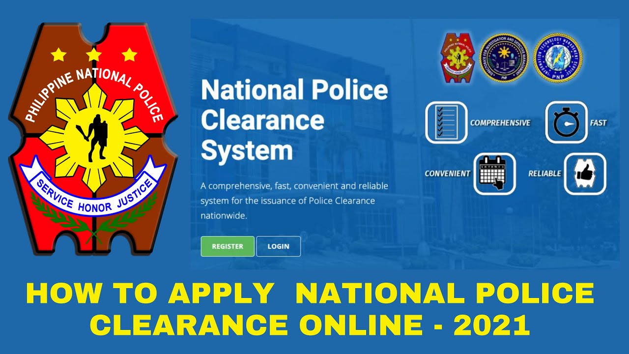HOW TO APPLY NATIONAL POLICE CLEARANCE ONLINE 2021 YouTube