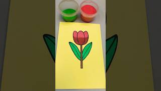 sand painting flower #asmr #art #sandpainting #coloring #shorts #cute