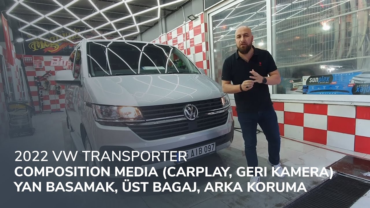 2022 VW Transporter // Composition Media (CarPlay, Geri Kamera), Yan Basamak, Üst Bagaj, Arka Koruma