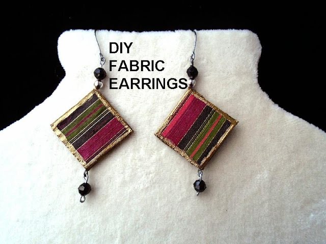 How to Make Earrings from Fabric Scraps