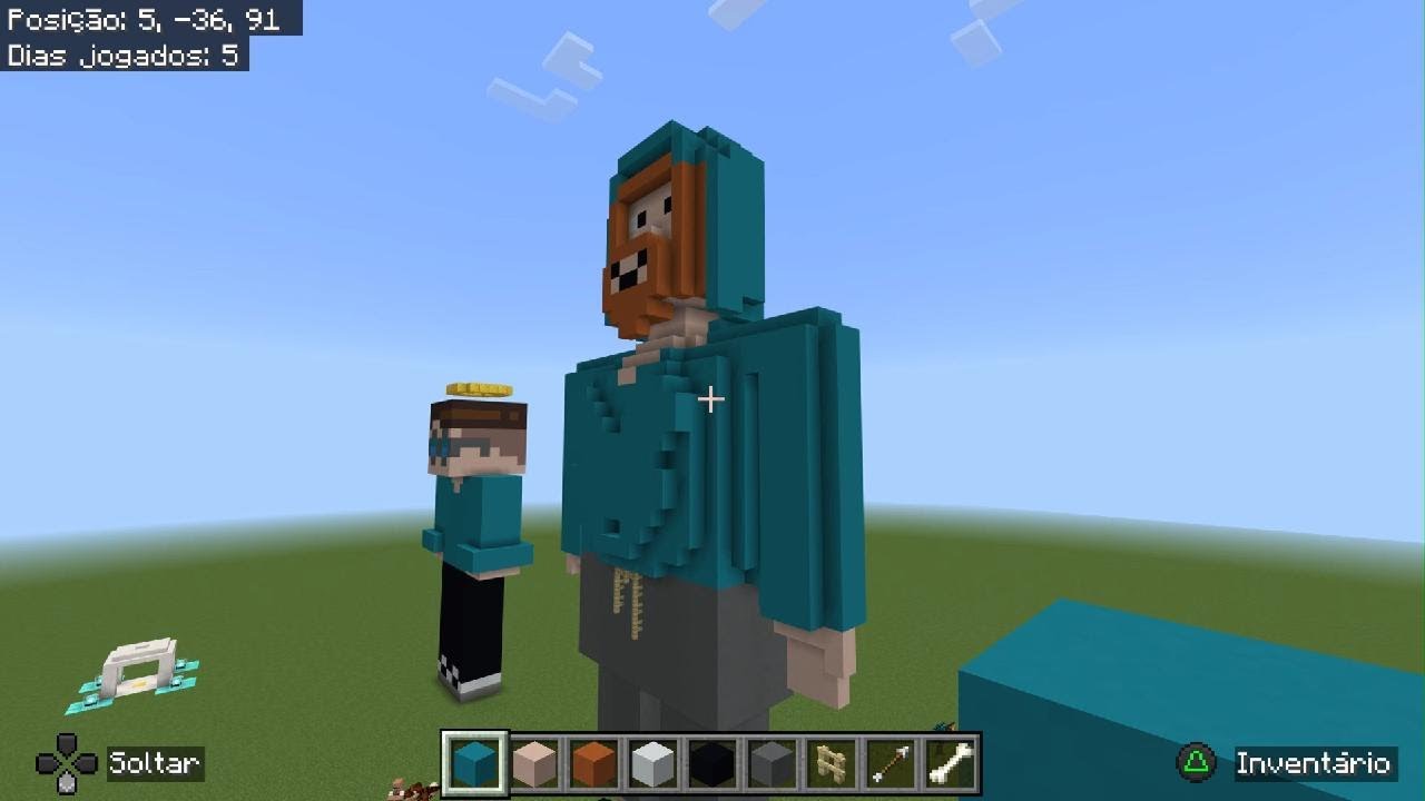 Fiz o Caseoh no Minecraft/ I made Caseoh in Minecraft - YouTube