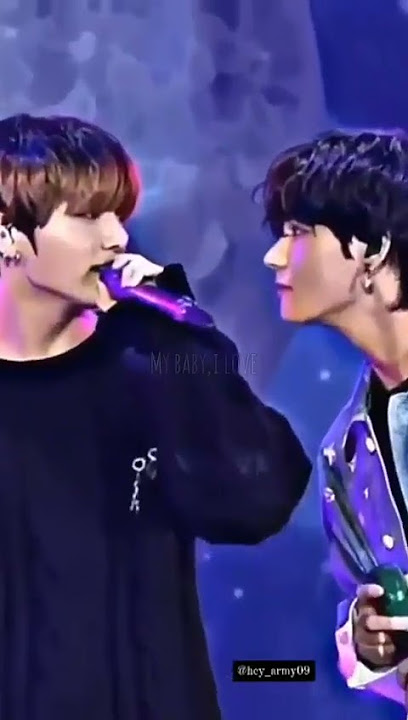 My baby, i love your voice ♪♪♥♥♥#jungkook#taehyung#V#jk#vkook#taekook