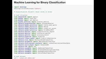 Machine Learning for Binary Classification | Jupyter Notebook | Python Data Science for beginners