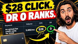 I Ran 946 Credit Card Keywords. A DR 0 Site Ranks for a $28 Click..(Steal It)