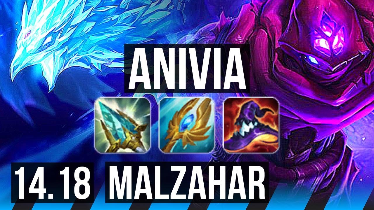 ANIVIA vs MALZAHAR (MID) | 800+ games, 7/2/4 | EUW Master | 14.18