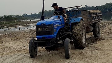 River sand Load video||nothing digital hydraulic facility system method || only hand Unloading.Ep.24