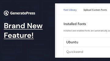 Font Library Preview: Load Google Fonts or Custom Fonts Locally in GeneratePress