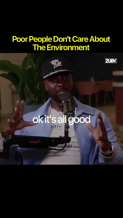 Poor people dont care about the environment
