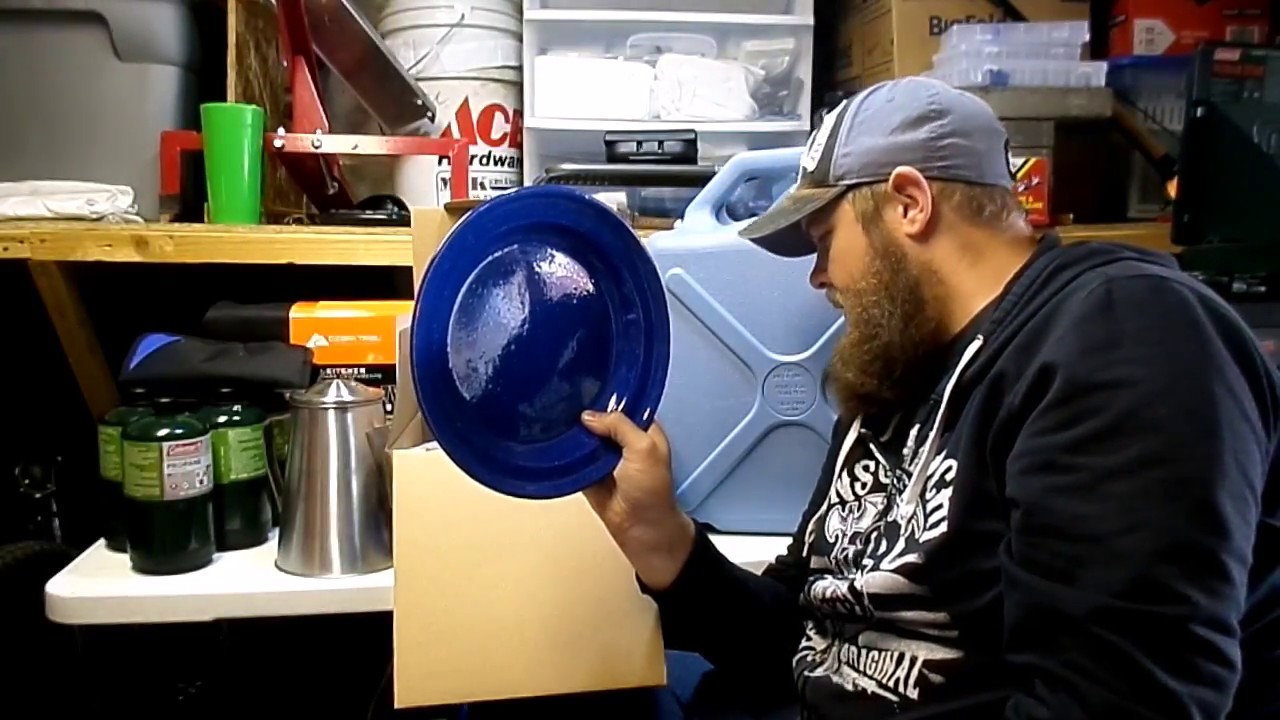 Unboxing the Ozark trail diner set and 5 gal water jug
