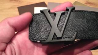 Louis Vuitton Repair Process Damier Graphite Initiales Belt 