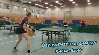 Das Damen A Finale - Bezirksmeisterschaften Rhein-Ruhr - Jana Baumann vs Mara Stoetzel