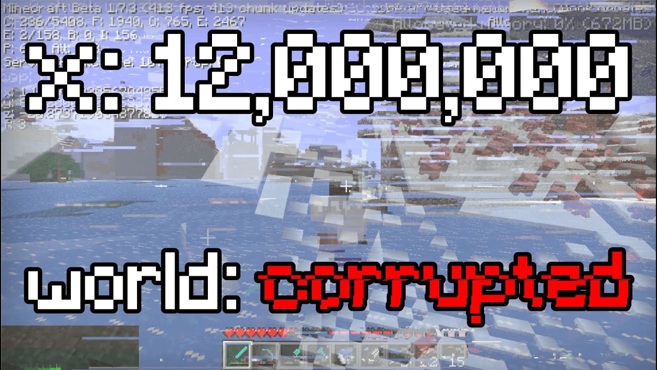 The Gamebreaking Minecraft Bug That Destroyed My Far Lands World - YouTube