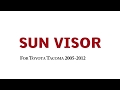 Driver Side Sun Visor for Toyota Tacoma 2005-2012 Viso