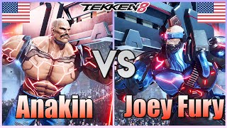 Tekken 8 ▰ Anakin (Jack 8) Vs Joey Fury (Jack 8) ▰ Player Matches!