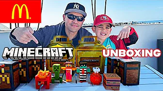 Minecraft Movie McDonalds ADULT Happy Meal Toys Unboxing 2025