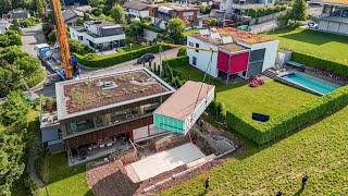 Fertigpool Anlieferung mit LKW und Pneukran | Ihre Gartenwelt AG