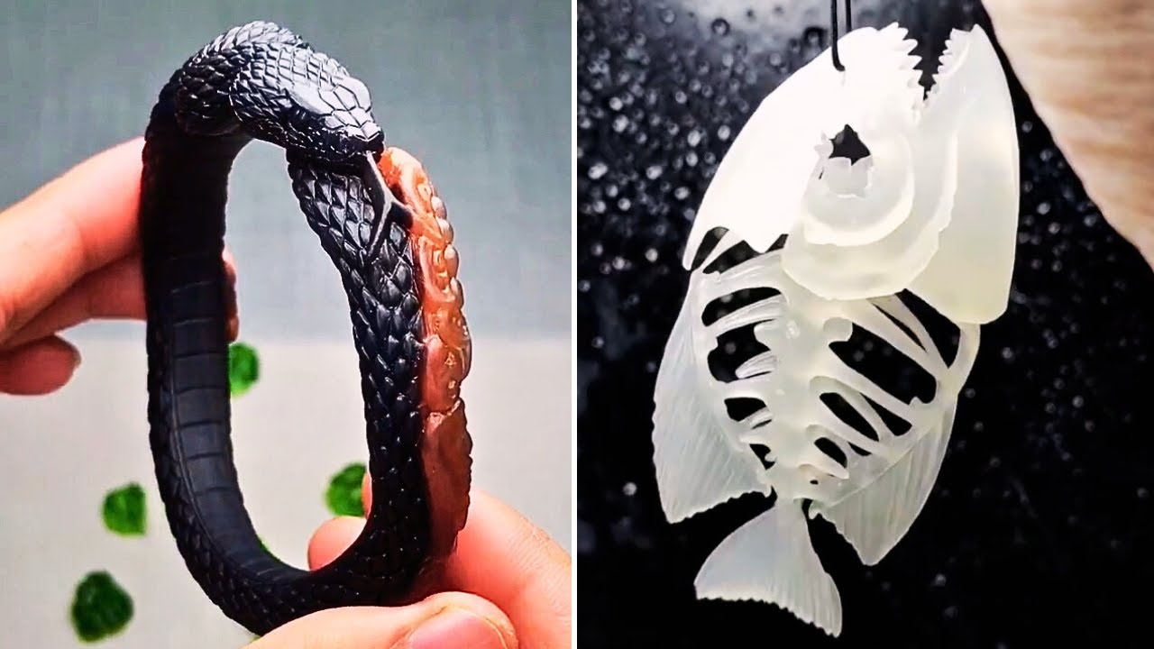 AMAZING GEMSTONE SCULPTURES ART - JADE | AGATE | AMBER p53
