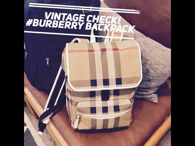 Burberry Mega Check Drifton Backpack (SHF-21460) – LuxeDH