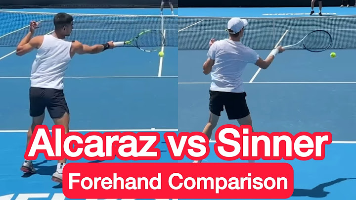 Carlos Alcaraz vs Jannik Sinner Forehand Comparison (Tennis Technique Explained)