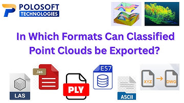 In which formats can classified point clouds be exported?