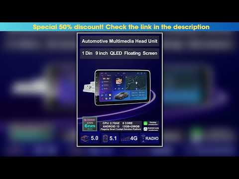 9 Inch Car Universal Multimedia Android Auto Ai Voice 1 2 Din Removable Radio Steroe Head Unit