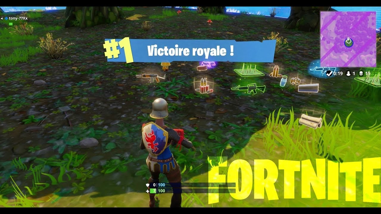FAIRE UN TOP 1 SUR FORTNITE AVEC 7 POINT DE VIE !! - YouTube