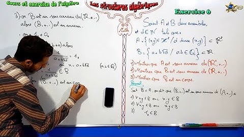 Exercice 6 dans les structures algébriques   partie 2