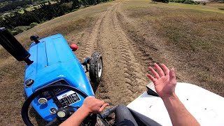 Will the Loaded Tractor Slide on This Slope? | My 100,000 Subscriber Award Has Arrived!