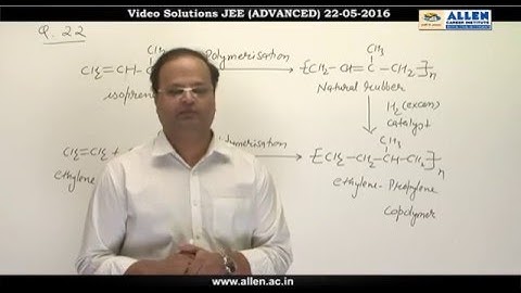 JEE Advanced 2016 Chemistry Solution Q. 19, 20, 21, 22 (Paper-1) Code-9