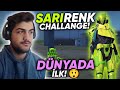 SARI RENK CHALLANGE! DÜNYADA İLK 😲 | PUBG MOBİLE