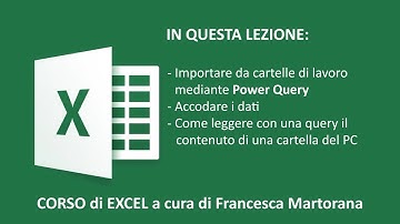 EXCEL tutorial 19 - Power Query: Importare e accodare dati di più cartelle