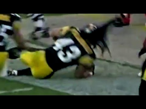 Troy Polamalu Gets Tackled by the Hair (2006 Chiefs vs. Steelers)