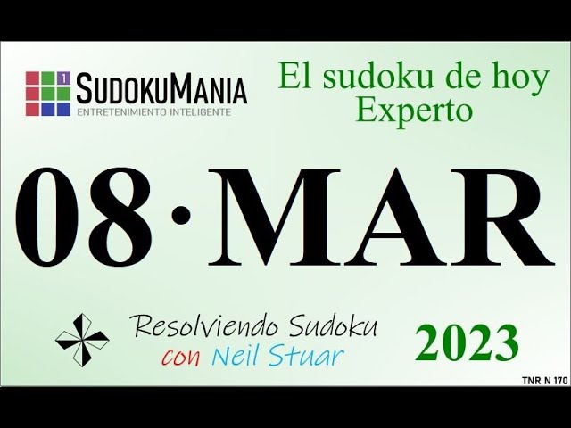 El sudoku de hoy 08/03/2023 -