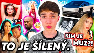 CO SE DĚJE: Kim je MUŽ? Taylor, Kardashians, Kanye, Vztah Olivia a Seleny Gomez, Cybertruck