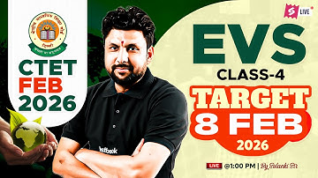 CTET FEB 2026 | CTET EVS Class 4 | CTET EVS Preparation 2026 | CTET EVS By Solanki Sir