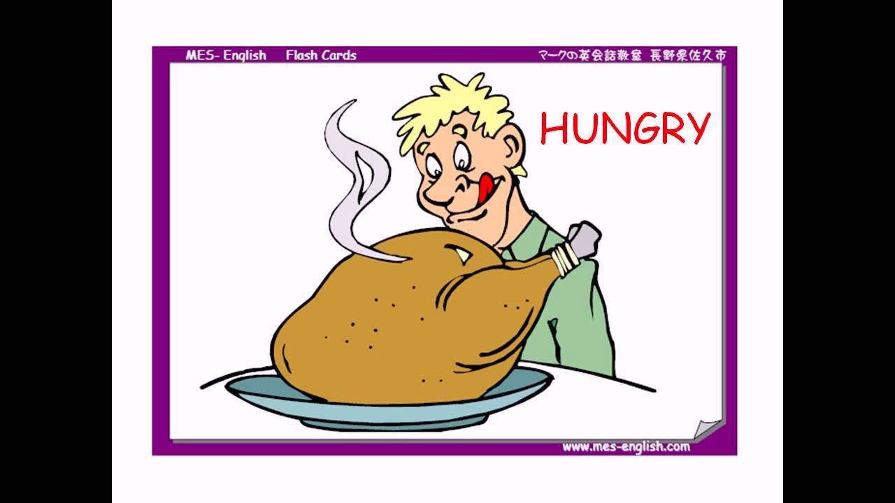 Hungry cold. Hungry Flashcard. Hungry для детей. Hungry рисунок. Hungry Flashcards.
