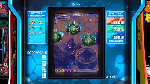 DoDonPachi, Realistic Arcade Bezel with Reflective Shader by HyperSpaceMadness