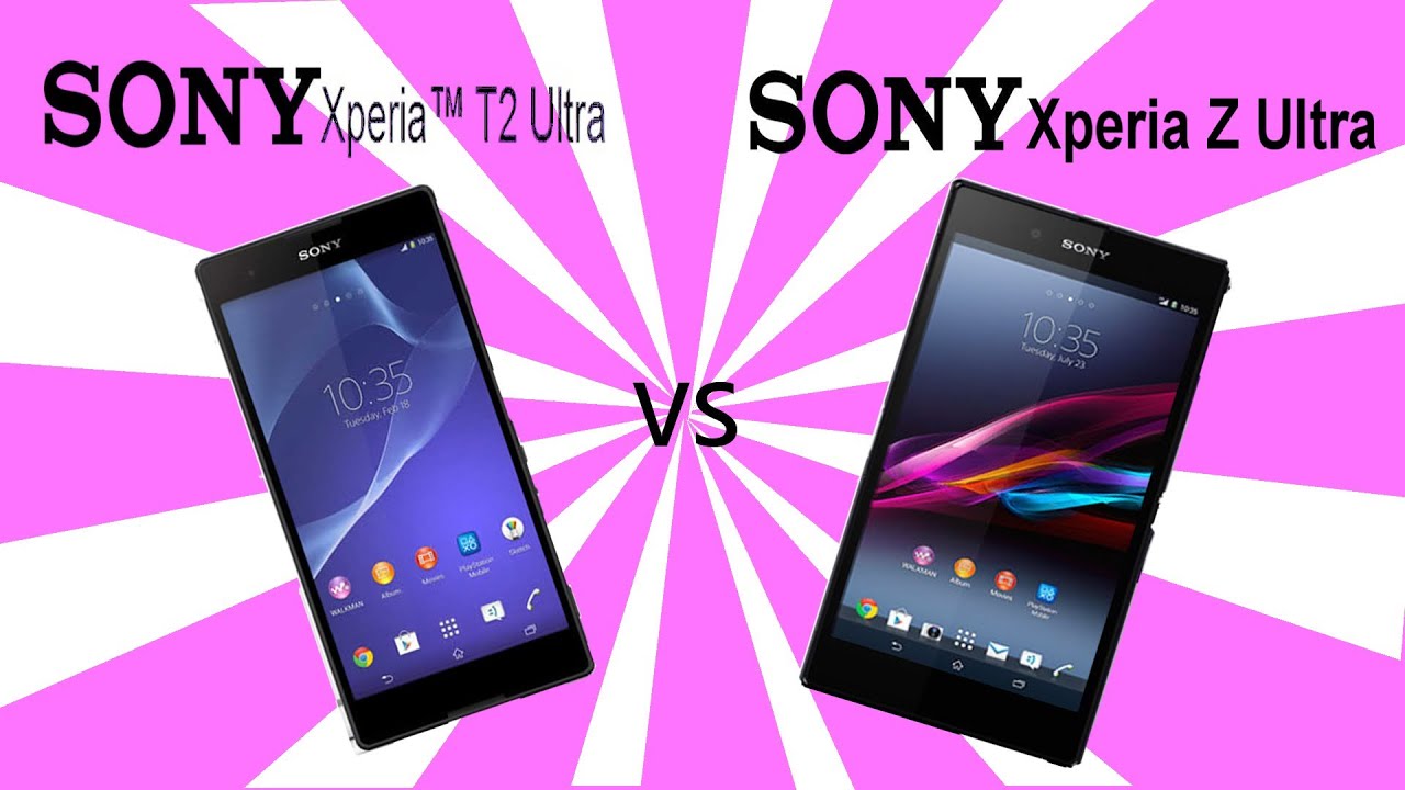 Sony Xperia T2 Ultra vs Sony Xperia Z Ultra - YouTube