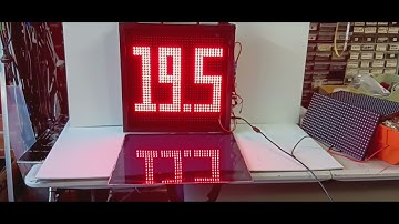 RED Color 32cmx32cm digital cricket scoreboard for community league matches- SCOREDUINO-DMD Module