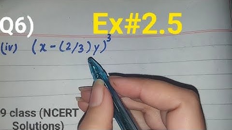 Write the following Cubes in Expanded form (x-(2/3)y)3 | Ex 2.5 q6 math class 9 ncert solutions